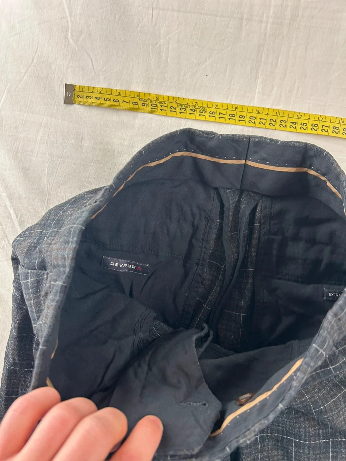 Calça Chino xadrez Devred slim fit – photo 9